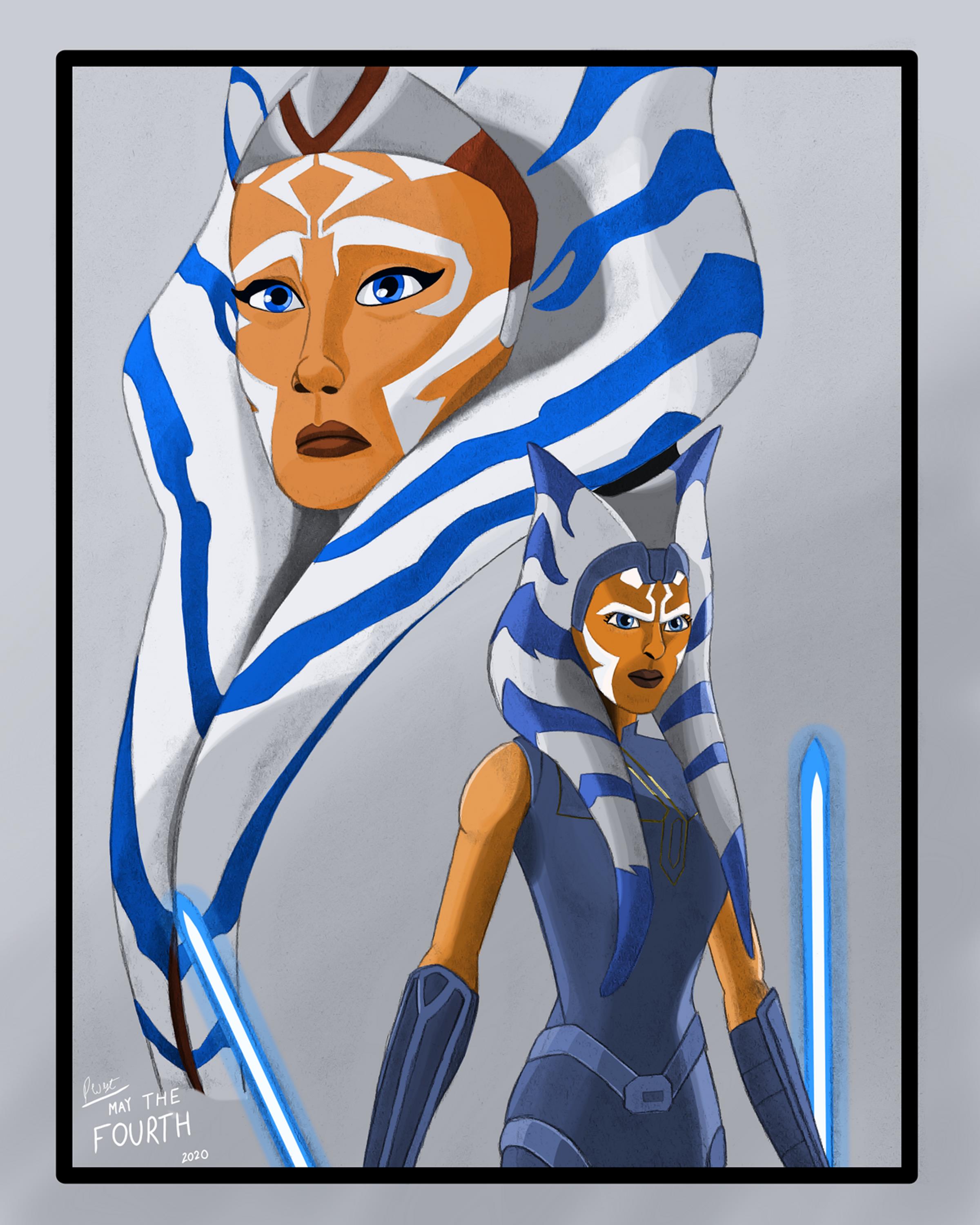 This is a print of Ahsoka Tano